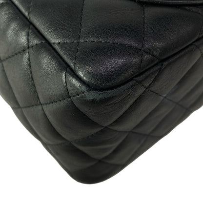 Chanel Cambon Line Mini Bowling Bag Black Silver Leather Lambskin — view 9
