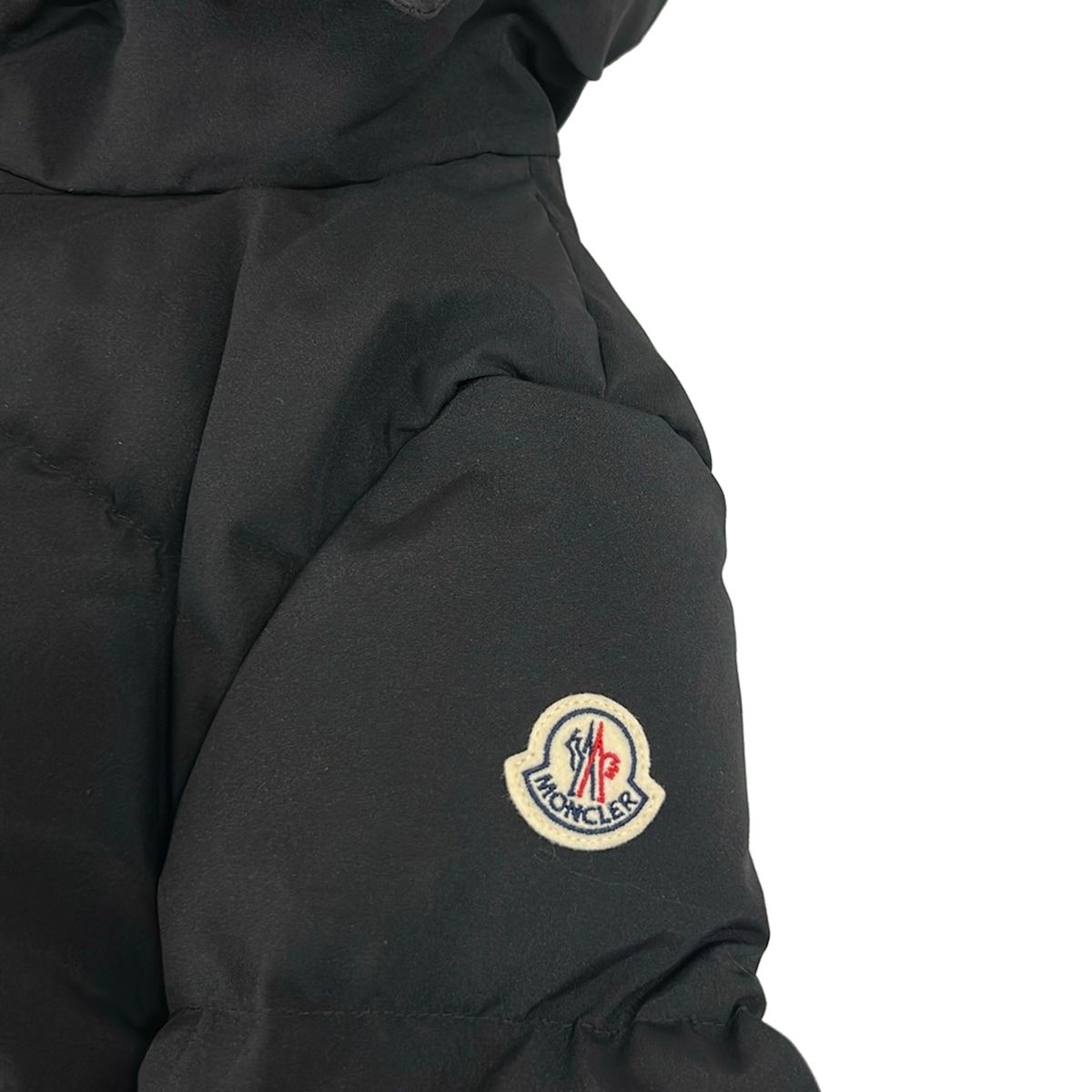 Moncler Down Coat 1 S Guimauve Black Long Sleeve Faux Fur Winter — view 8