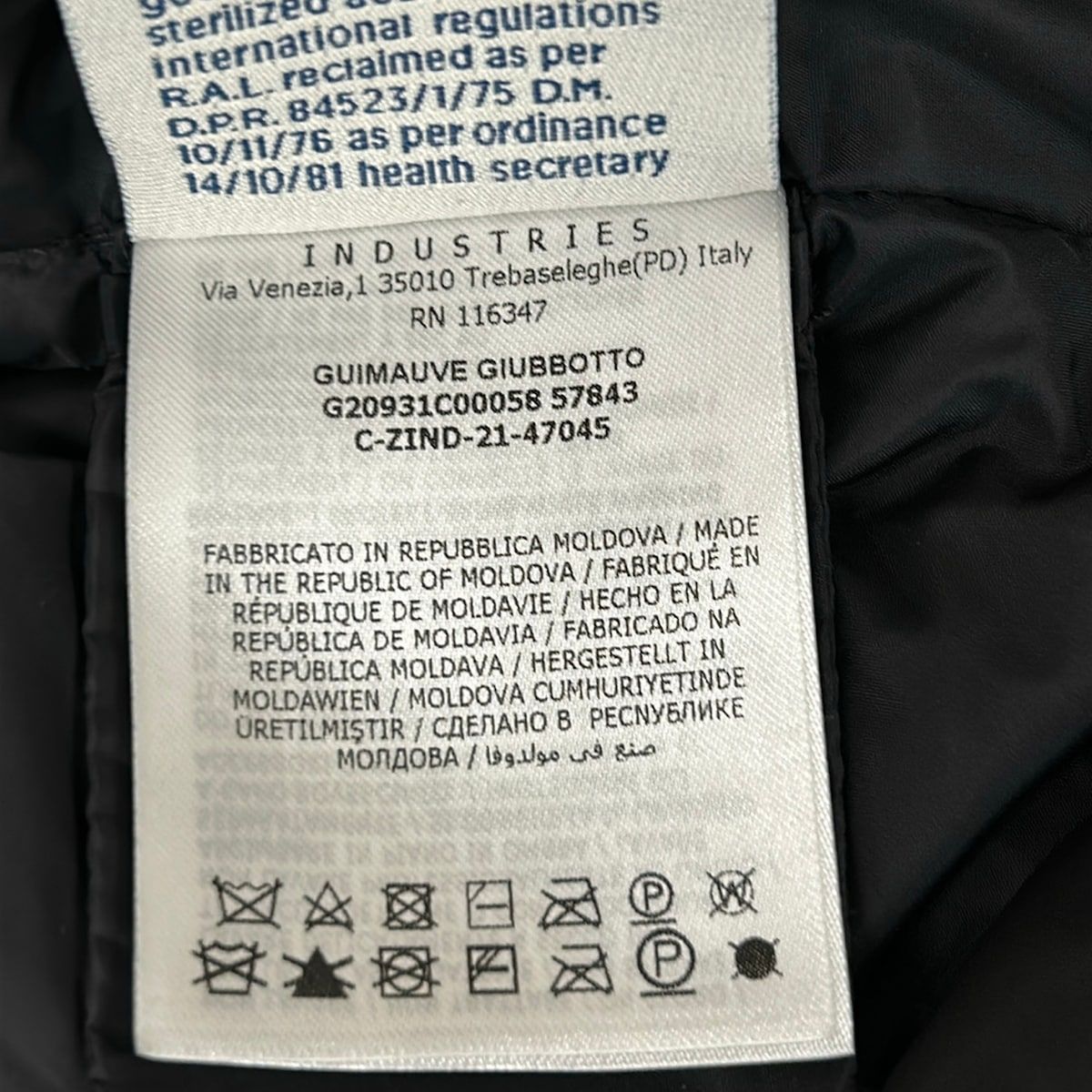 Moncler Down Coat 1 S Guimauve Black Long Sleeve Faux Fur Winter — view 4