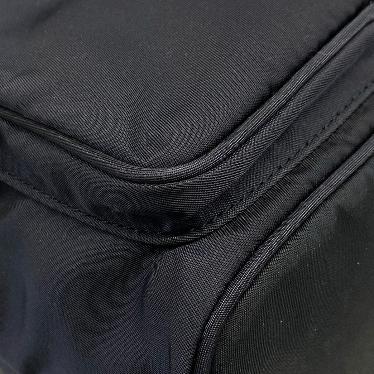Prada Duet Dark Navy Drawstring Mini Bag Leather — view 6