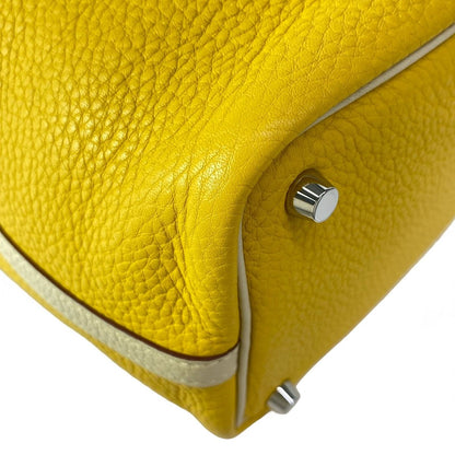 Hermes Handbag Picotin PM Soleil Parchemin by Color Silver — view 7