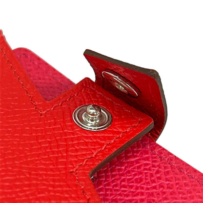 Hermes Card Case Tag Folder le Juku Rose Extreme — view 9