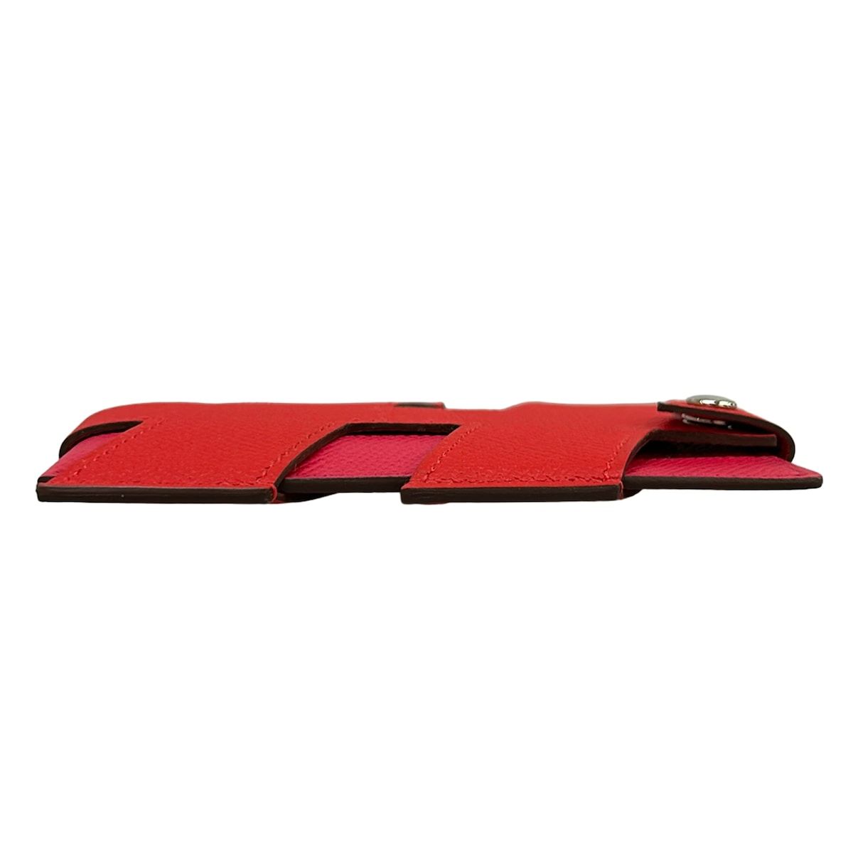 Hermes Card Case Tag Folder le Juku Rose Extreme — view 8