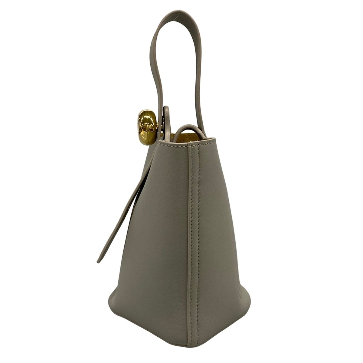 Loewe Pebble Bucket Bag Mini Shell Gray — view 4