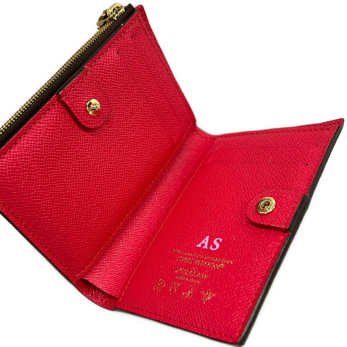 Louis Vuitton Bifold Wallet Monogram Cherry Portefeuille Lisa Initial — view 3