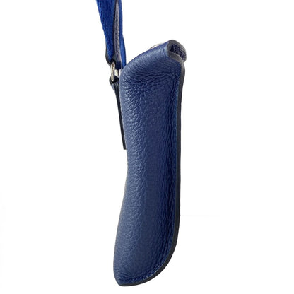 Hermes Shoulder Bag Vidposh Blue Navy Silver — view 2