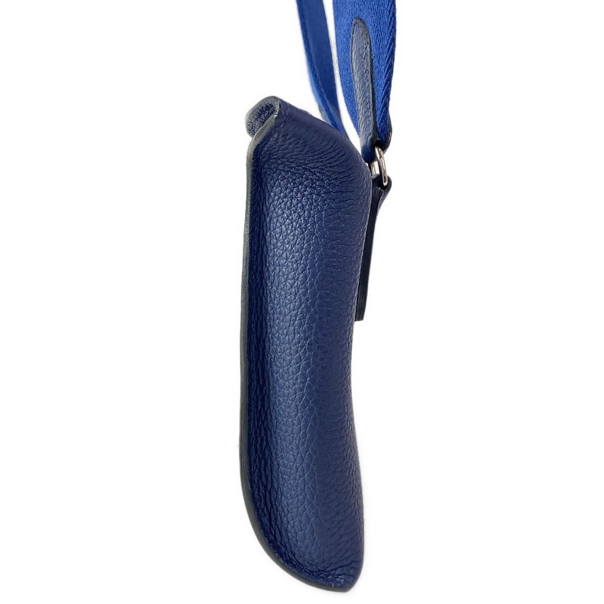 Hermes Shoulder Bag Vidposh Blue Navy Silver — view 4