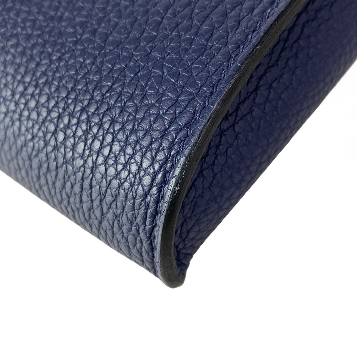Hermes Shoulder Bag Vidposh Blue Navy Silver — view 6