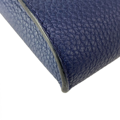 Hermes Shoulder Bag Vidposh Blue Navy Silver — view 7