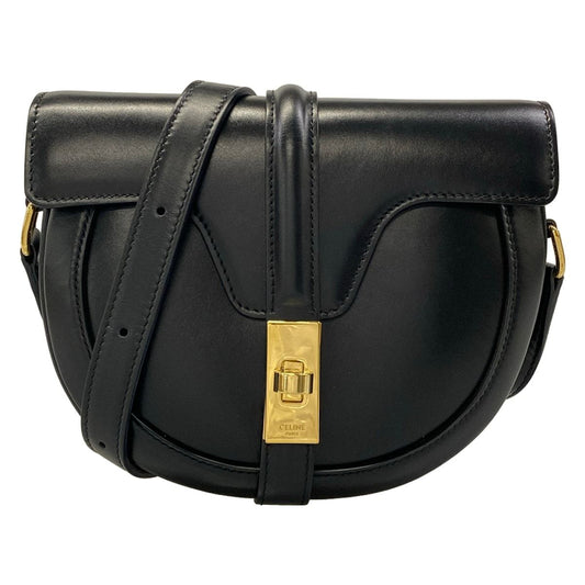 Celine Shoulder Bag Smo le Besace 16 Black Leather