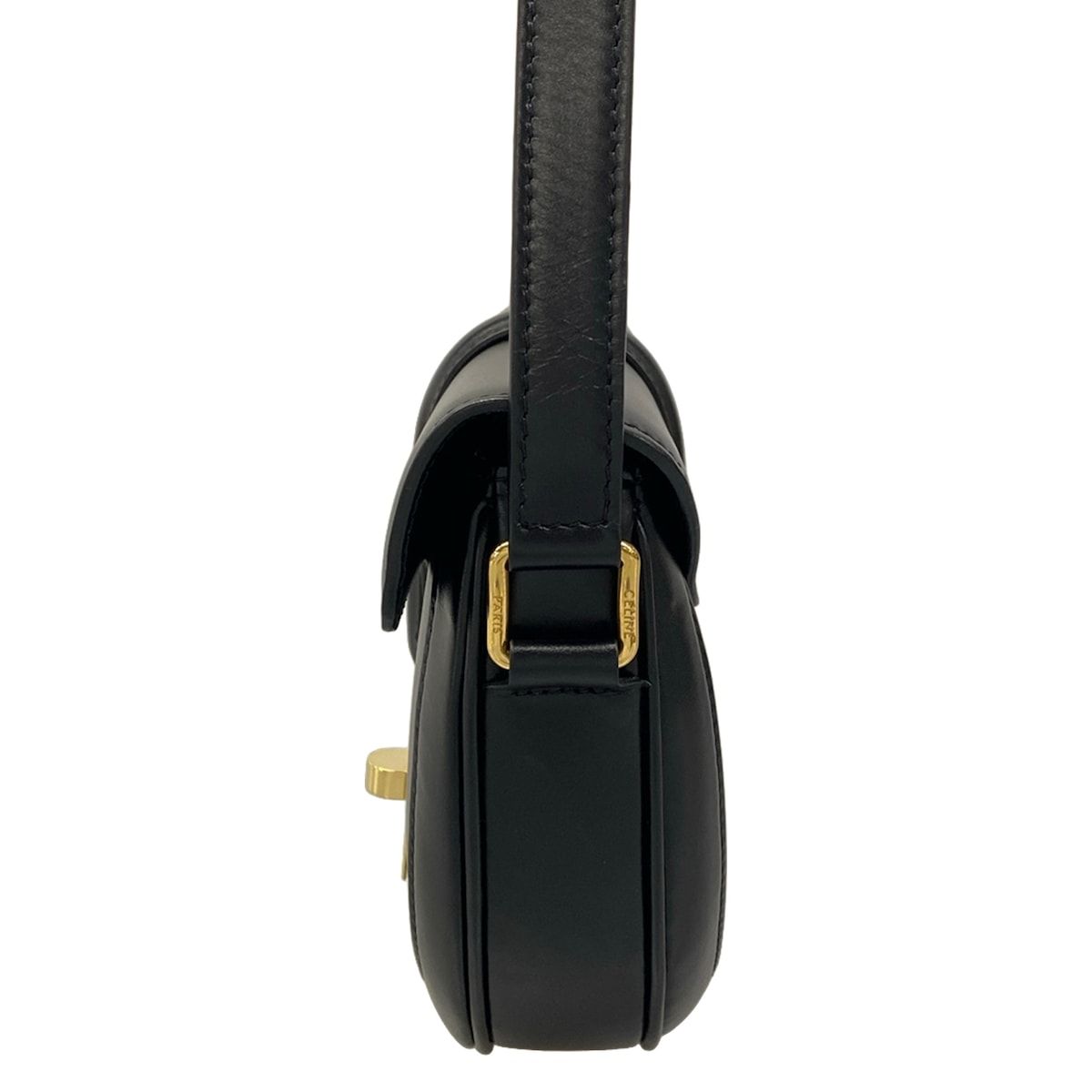 Celine Shoulder Bag Smo le Besace 16 Black Leather — view 4