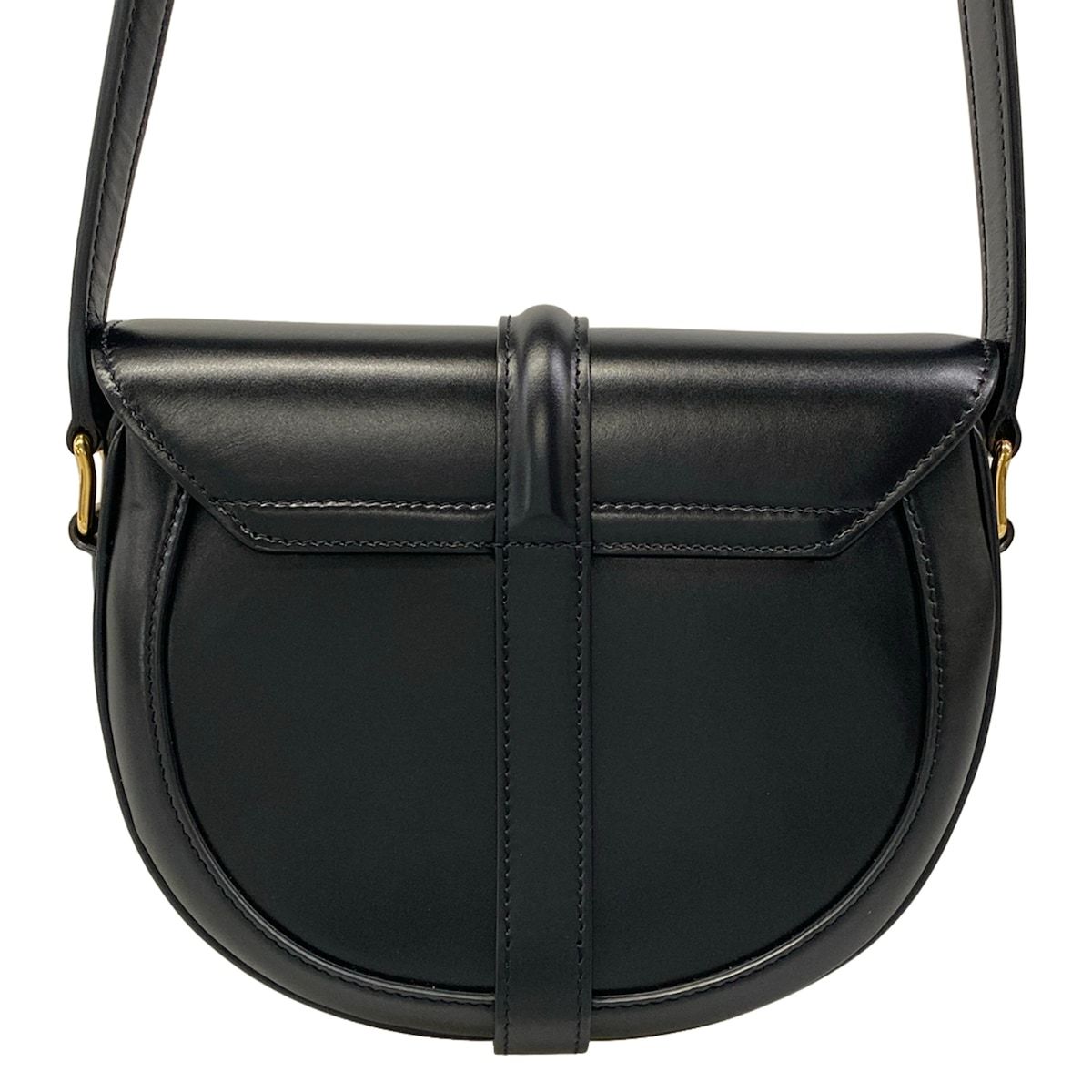 Celine Shoulder Bag Smo le Besace 16 Black Leather — view 3