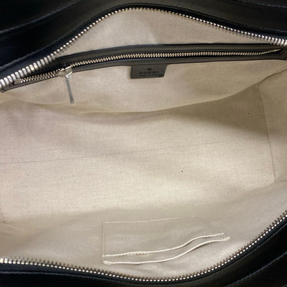 Gucci Handbag GG Embossed Black Leather — view 7