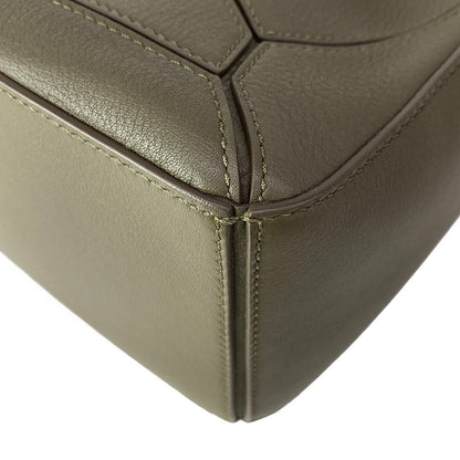 Loewe Handbag Puzzle Bag Small Khaki Leather — view 6