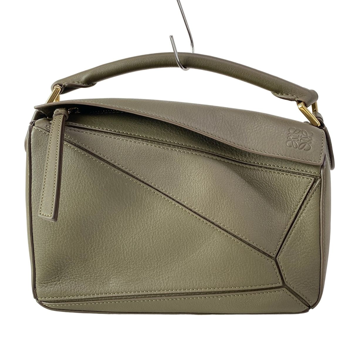Loewe Handbag Puzzle Bag Small Khaki Leather
