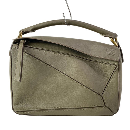 Loewe Handbag Puzzle Bag Small Khaki Leather