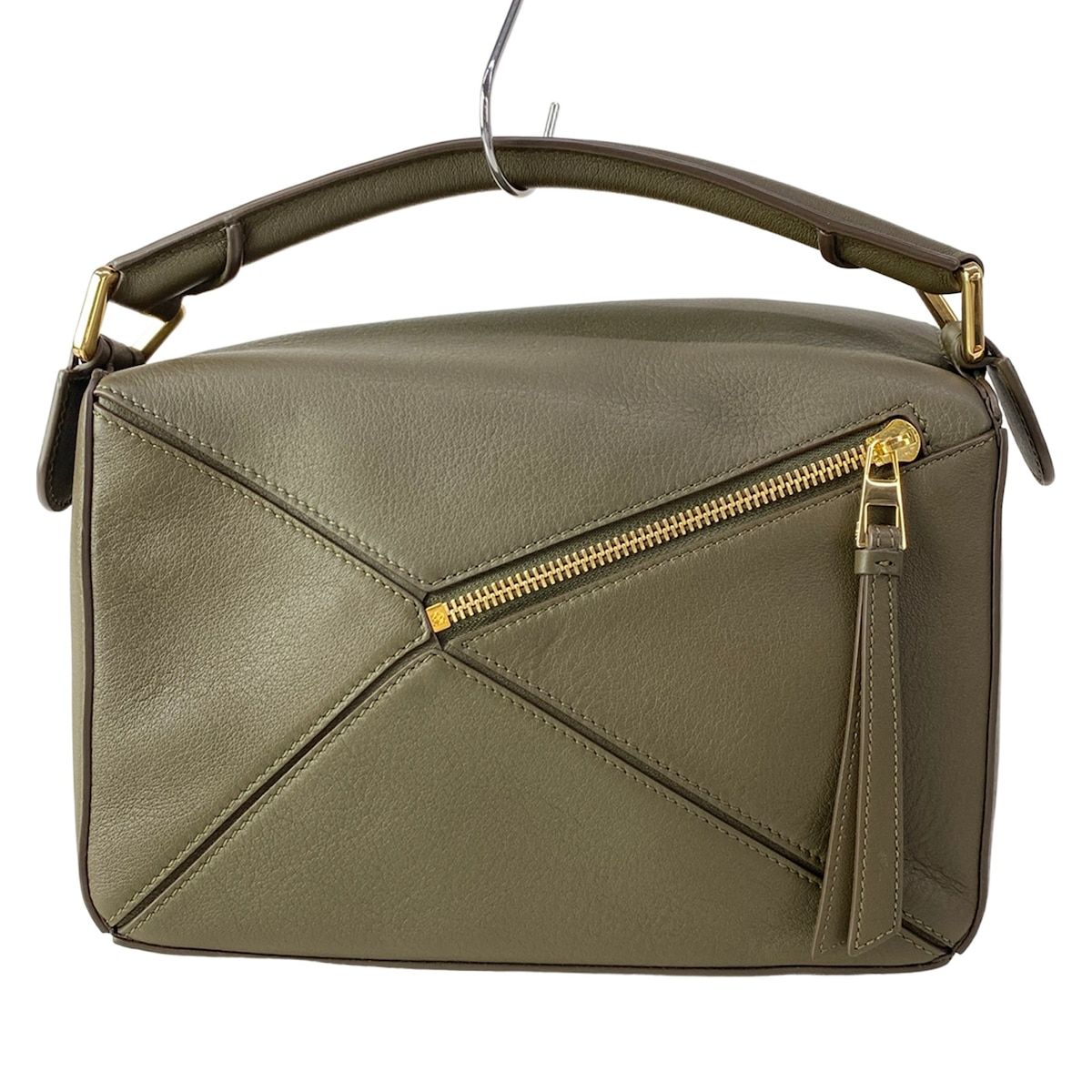 Loewe Handbag Puzzle Bag Small Khaki Leather — view 3