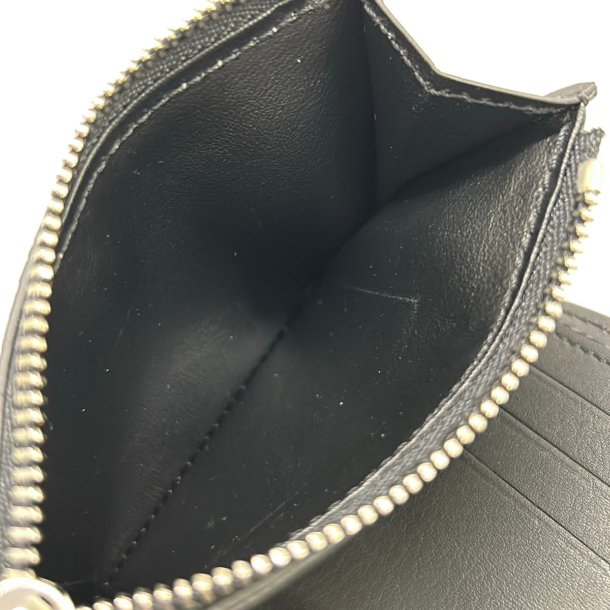 Louis Vuitton Trifold Wallet Georges Black Leather Cowhide — view 4