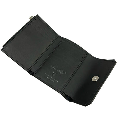 Louis Vuitton Trifold Wallet Georges Black Leather Cowhide — view 3