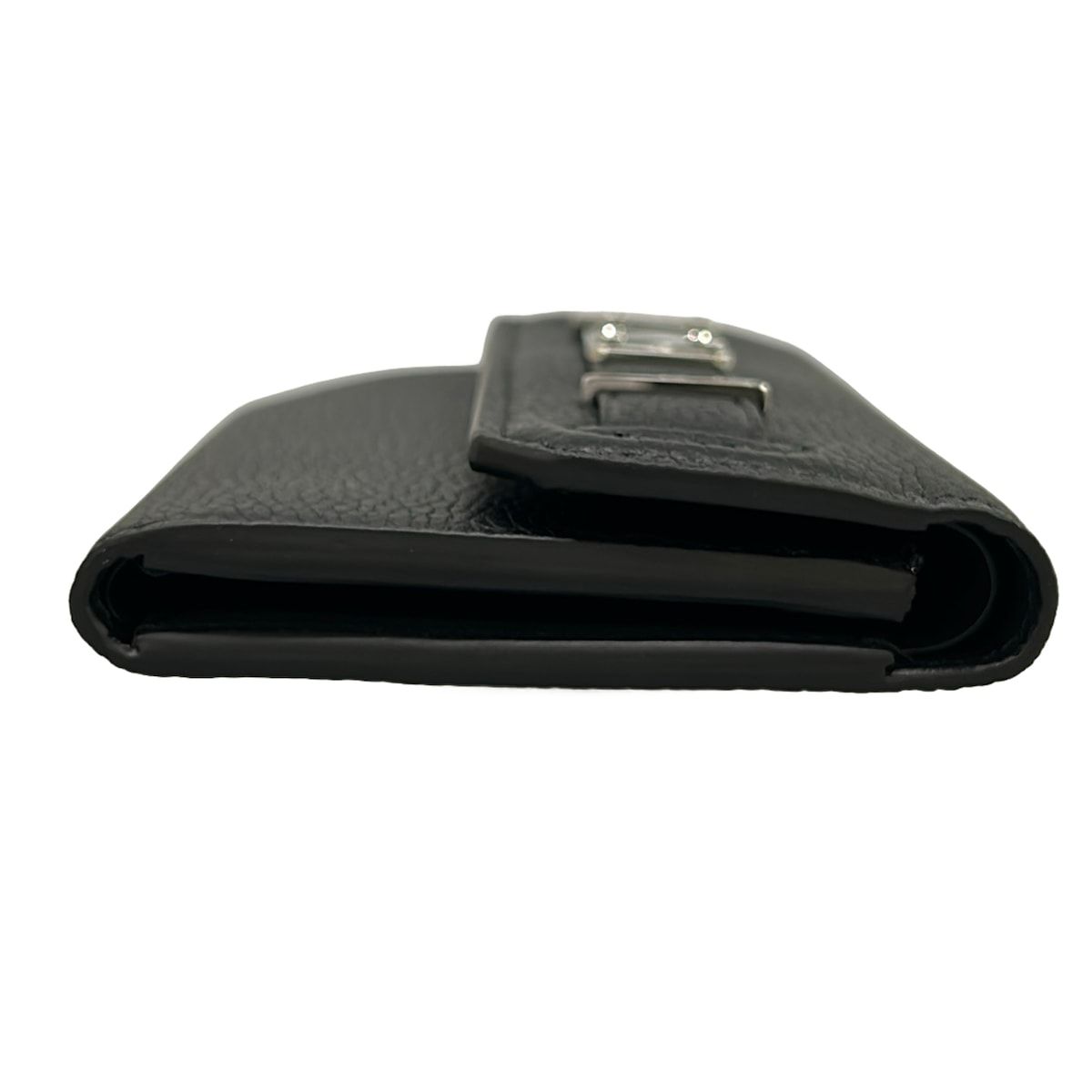 Louis Vuitton Trifold Wallet Georges Black Leather Cowhide — view 8