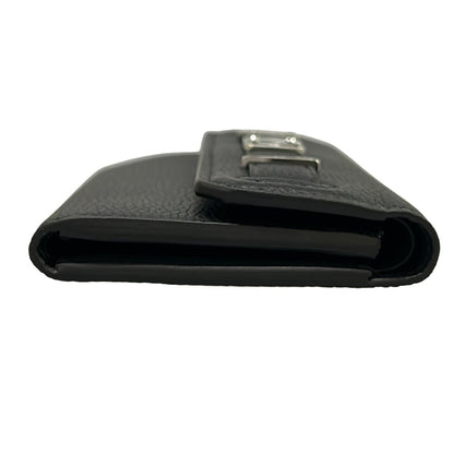 Louis Vuitton Trifold Wallet Georges Black Leather Cowhide — view 8