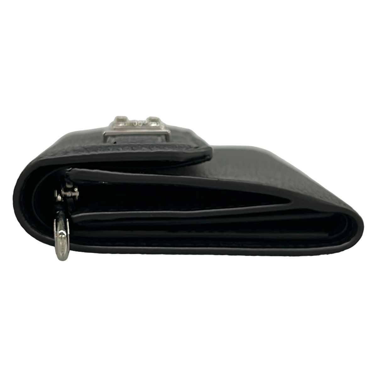 Louis Vuitton Trifold Wallet Georges Black Leather Cowhide — view 9