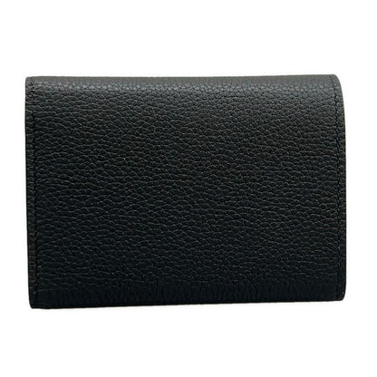 Louis Vuitton Trifold Wallet Georges Black Leather Cowhide — view 2