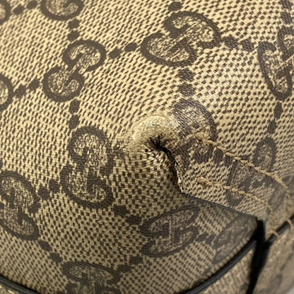Gucci Tote GG Leather Small Black Beige Dark Brown Reversible — view 6