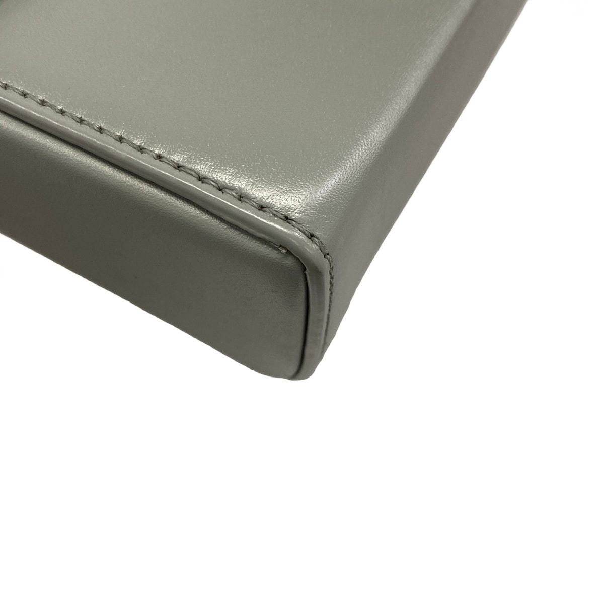 Dior Shoulder Bag 30 Montaigne Box Gray Leather — view 6