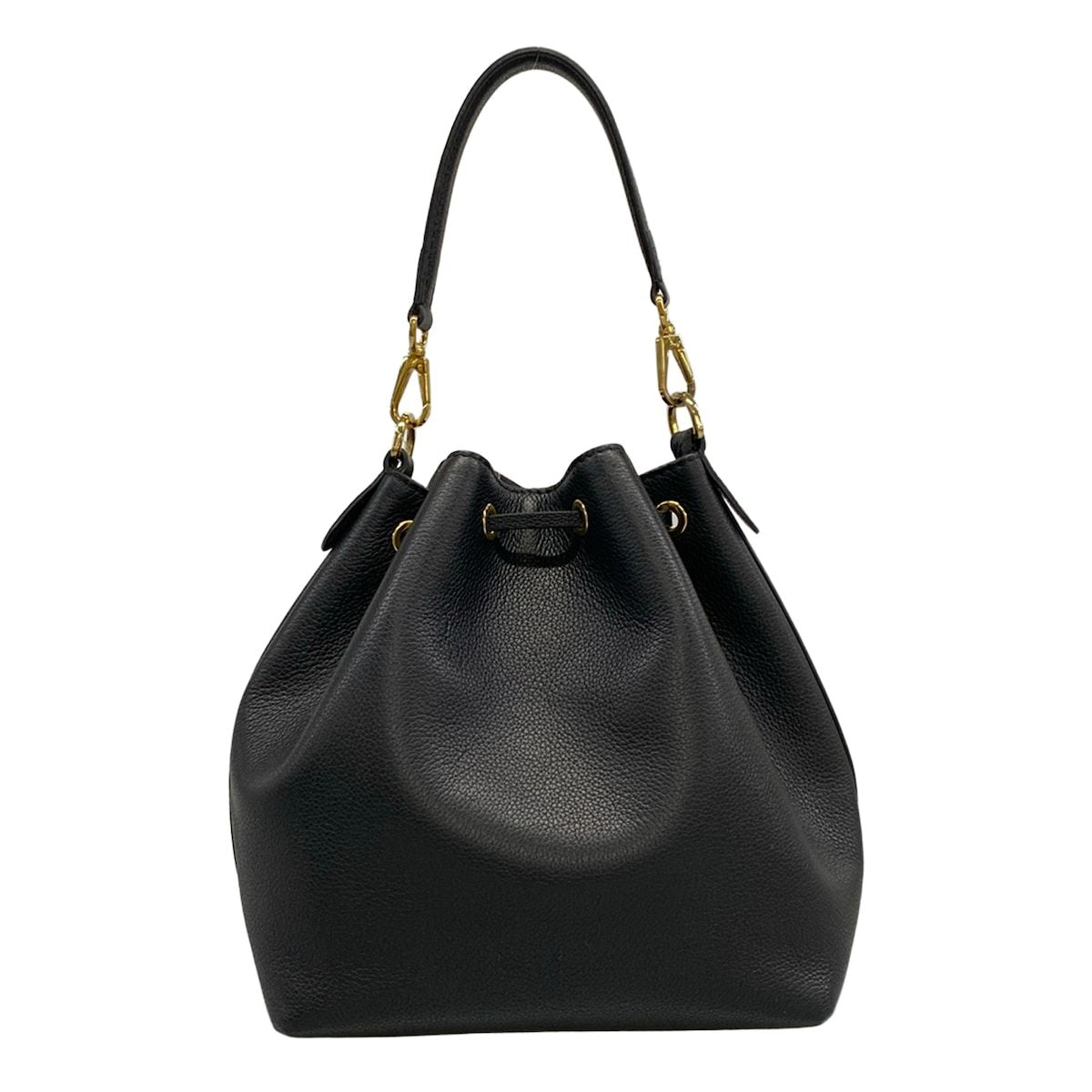Louis Vuitton Shoulder Bag Lockme Bucket NV Noir Leather Cowhide — view 3