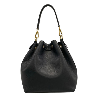 Louis Vuitton Shoulder Bag Lockme Bucket NV Noir Leather Cowhide — view 3