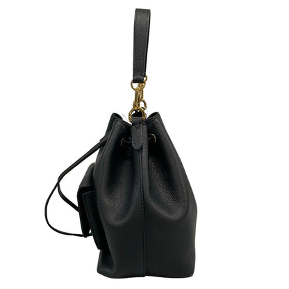Louis Vuitton Shoulder Bag Lockme Bucket NV Noir Leather Cowhide — view 4
