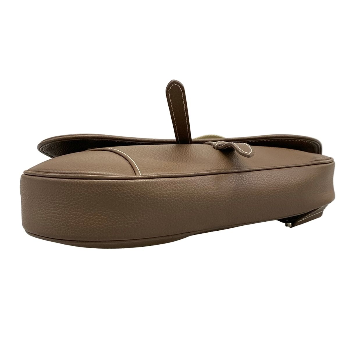 Dior Shoulder Bag Brown Khaki White Leather — view 5