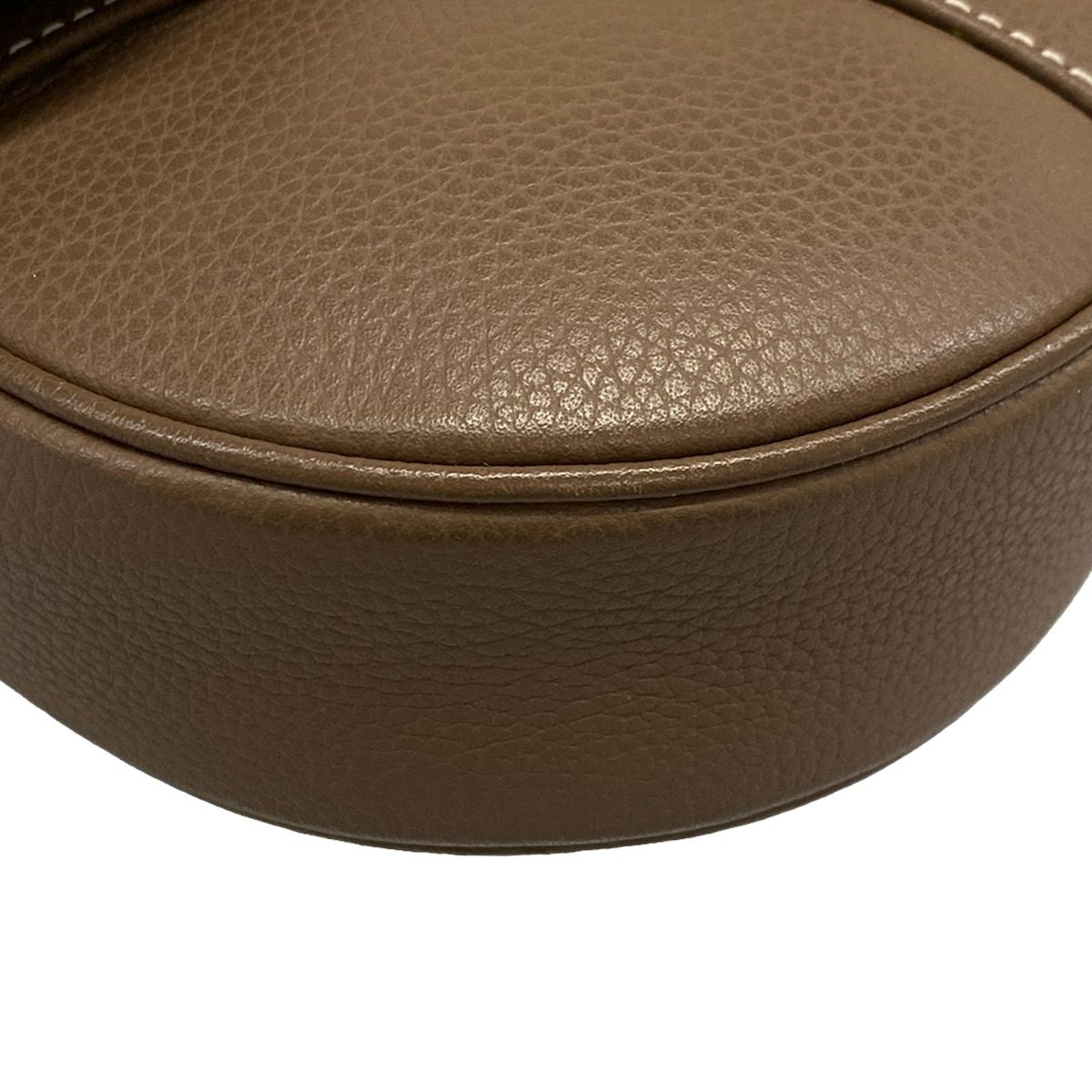 Dior Shoulder Bag Brown Khaki White Leather — view 6
