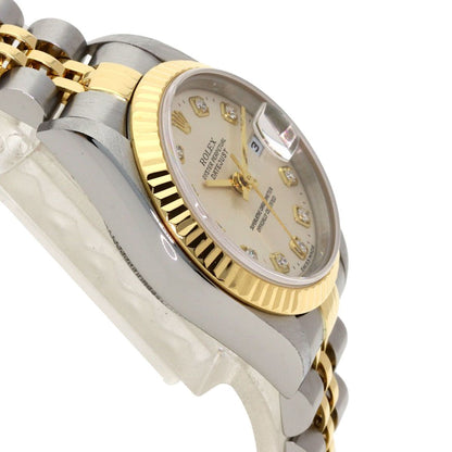 Rolex Datejust Diamond Watch SS Yellow Gold 18k — view 6