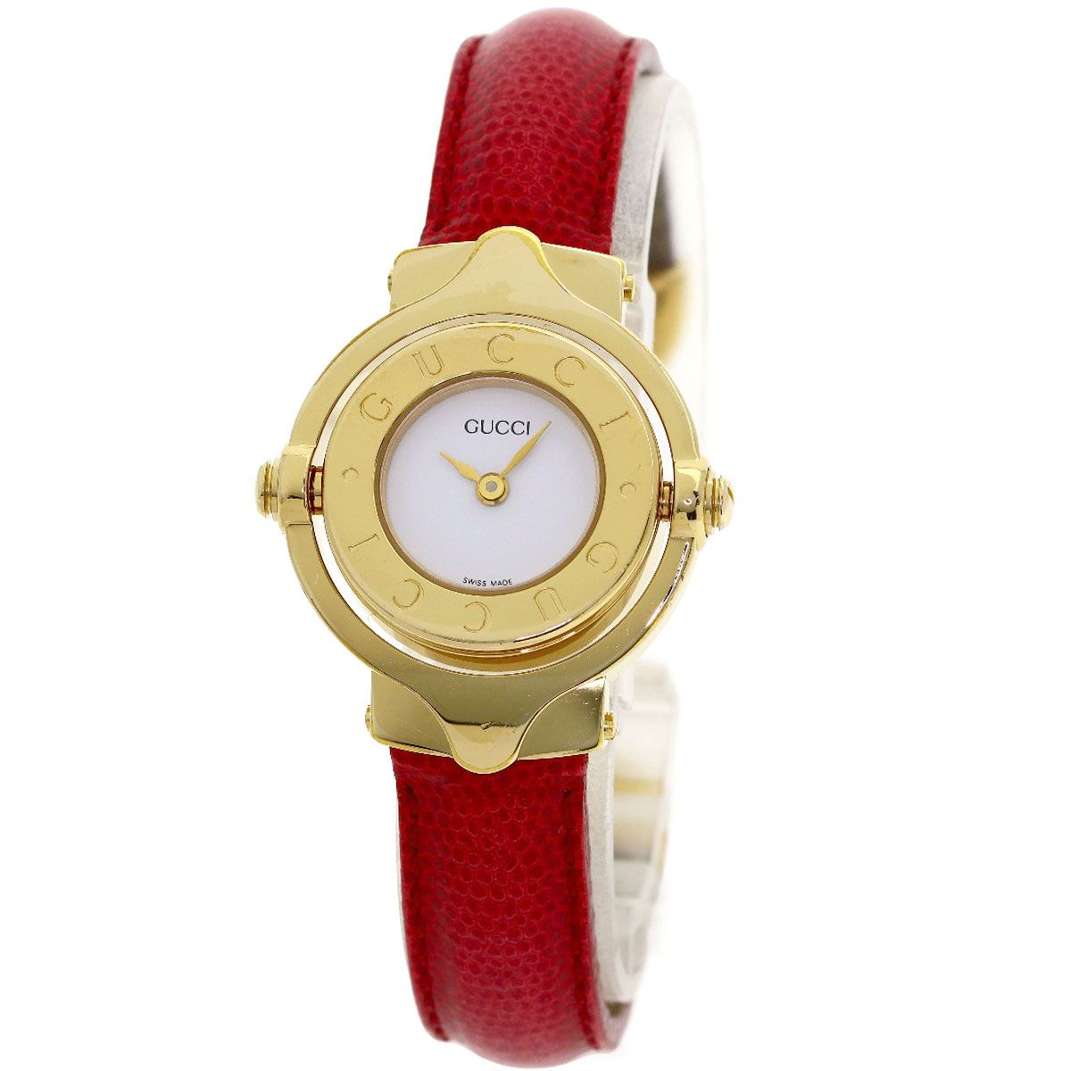 Gucci Turnface Watch Leather