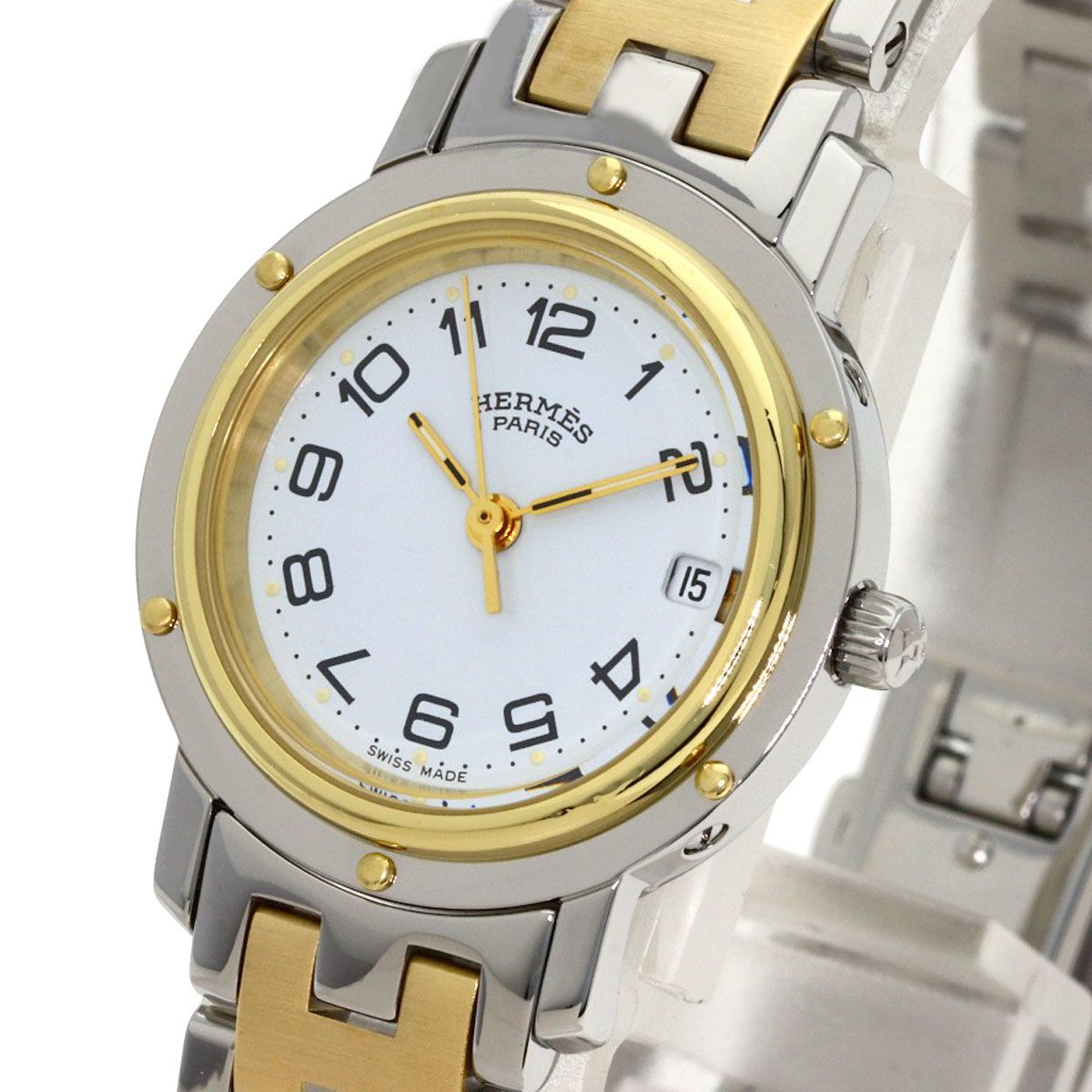 Hermes Clipper Watch SS — view 3