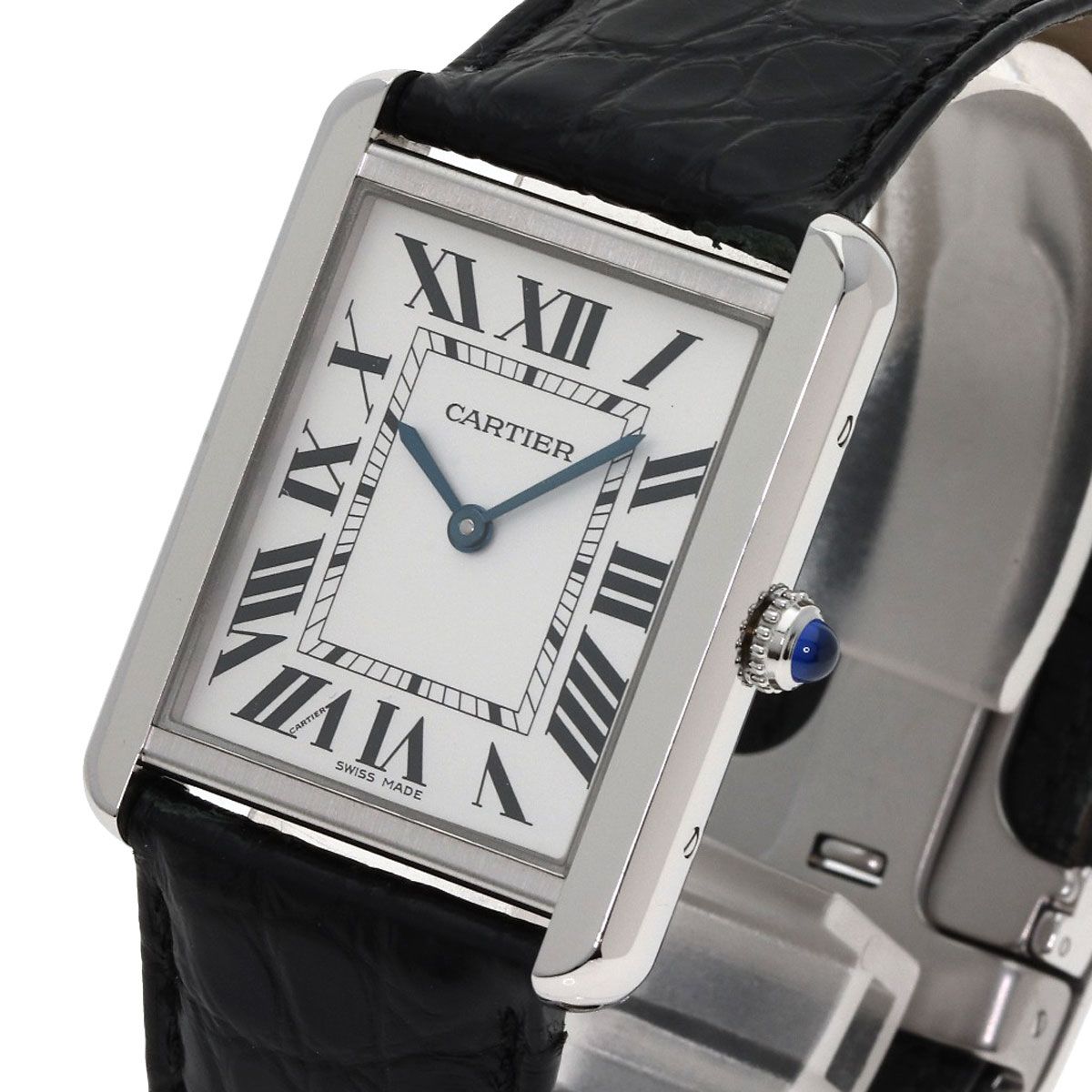 Cartier Tank Solo LM Watch SS Leather — view 3