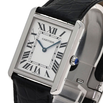 Cartier Tank Solo LM Watch SS Leather — view 3