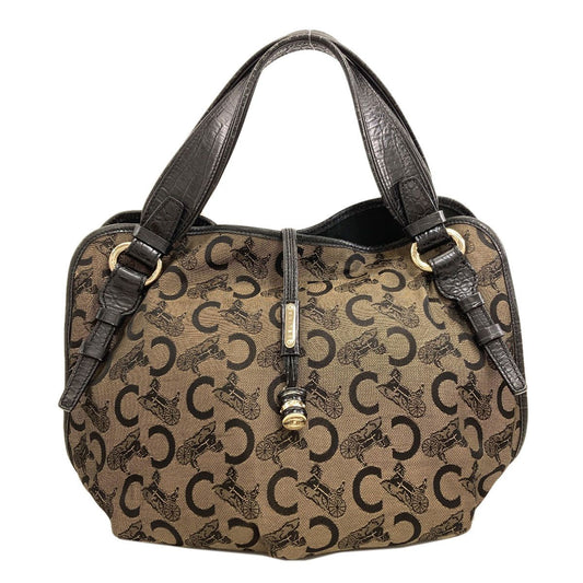 Celine C Saluki Handbag Canvas