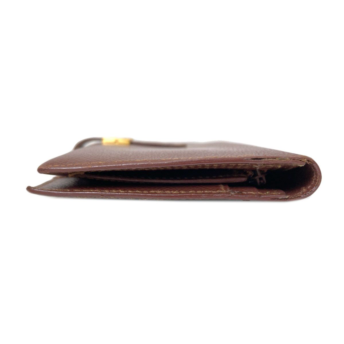 Hermes Bearn Classic Gold Wallet Epsom — view 3