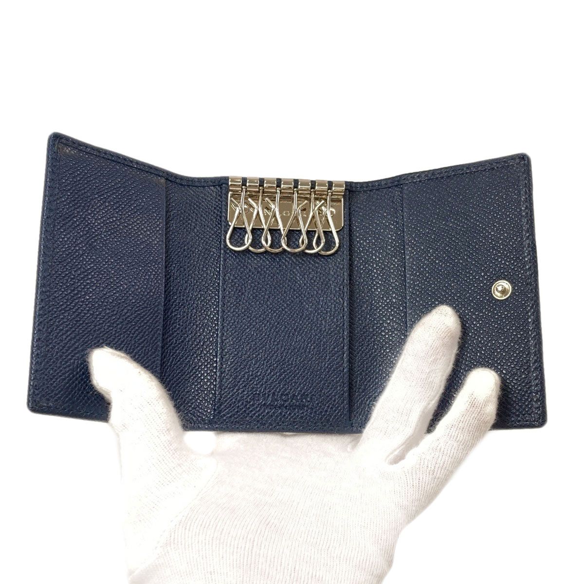 Bvlgari Key Case Leather Key Holder — view 4