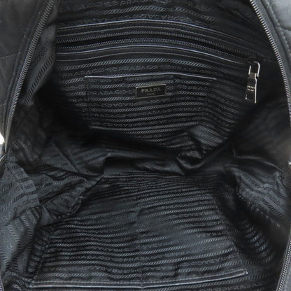 Prada Quilted 2-Way Handbag Cotton Canvas — view 5