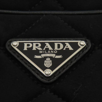Prada Quilted 2-Way Handbag Cotton Canvas — view 9