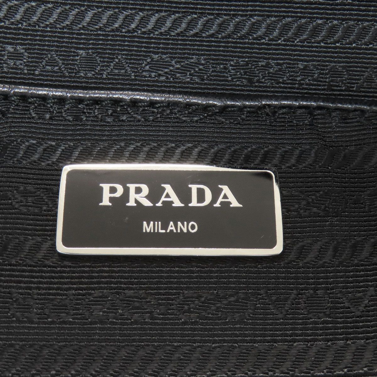 Prada Quilted 2-Way Handbag Cotton Canvas — view 6