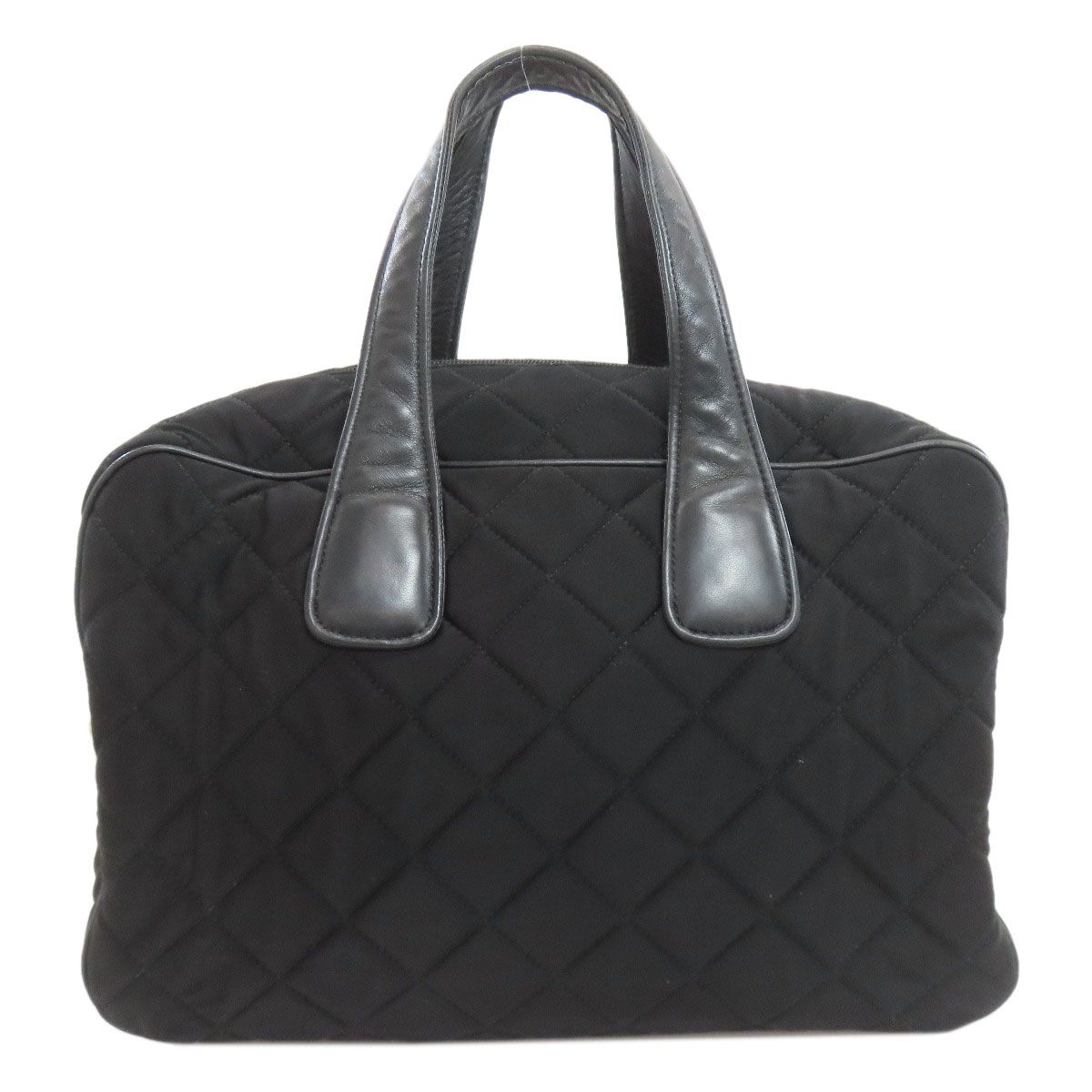Prada Quilted 2-Way Handbag Cotton Canvas — view 2