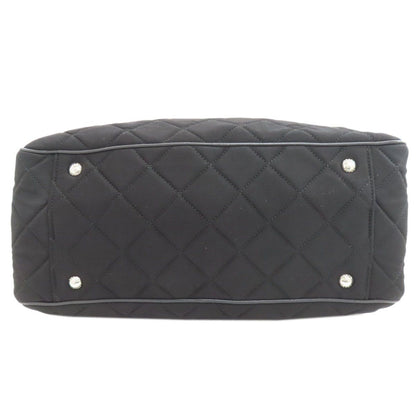 Prada Quilted 2-Way Handbag Cotton Canvas — view 4