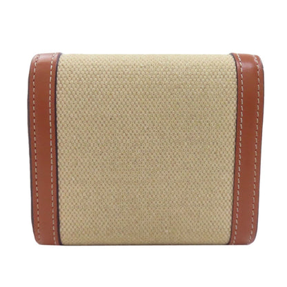 Celine Small Flap Wallet Trio Bifold Canvas Leather — view 2