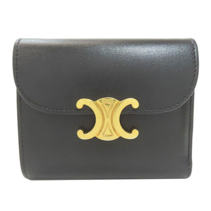 Celine Small Flap Wallet Trio Bifold Leather