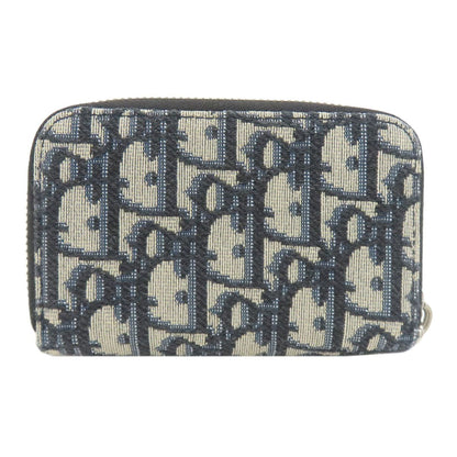 Dior White Oblique Jacquard Card Case Canvas — view 2